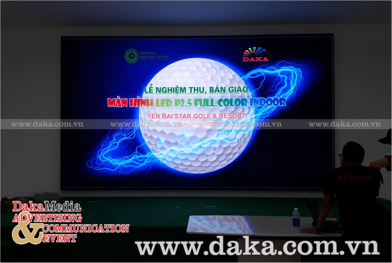 Daka cung cấp màn hình Led cho Sân golf Ngôi sao Yên Bái